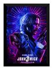 Poster John Wick 3 Moldurado Pitbull Arte Quadro - Fanarte