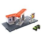 Posto de combustível Playset Matchbox Toy Cars Action Drivers com caminhão