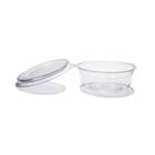 Pote 250ml pet redondo com tampa articulada - p 742d - PACKFORM