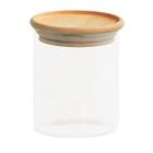 Pote 400ml de vidro com de bambu circular mantimento - oikos natural