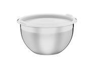 Pote Aço Inox 24Cm Com Tampa Plástica Cucina Tramontina