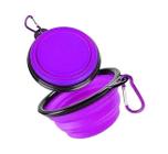 Pote Comedouro/Bebedouro em Silicone 1000ml Roxo - 123ÚTIL