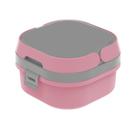 Pote de Marmita c/ 2 Compart. Plastico Livre BPA Rosa Plasvale