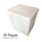 Pote De Plastico Bpa Free Atoxico - Kit 10 Peças