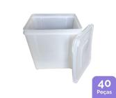 Pote De Plastico Hermético - Kit 40 Peças - Nastripack