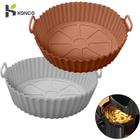 Pote De Silicone Para Airfryer Acessórios Reutilizáveis Fritadeira A Ar Cesta De Pizza Prato Grelhador De Bolo De Cozinh