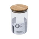 Pote de Vidro Borosilicato com Tampa de Bambu 900 ml Oxford