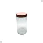 Pote De Vidro C/Tampa Inox Rose Gold 1.3L 0177/2 - Yoss