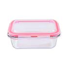 Pote de Vidro Hermético Cazza Retangular Click Transparente 400ml