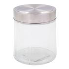 Pote de vidro redondo com tampa de inox 750ml - CIM TOYS