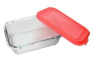 Pote De Vidro Retangular Com Tampa Borosilicato 1000Ml