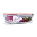 Pote de Vidro Retangular com Tampa Hermética 2800ml