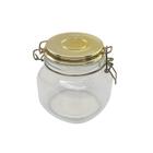 Pote De Vidro Tampa Hermética Dourado Cromado Condimento Mantimento 800ml Casambiente