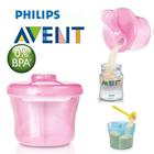 Pote Dosador De Leite Em Pó Philips Avent 260ml Rosa