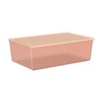 Pote em plástico Coza Basic 4,5 litros rosa blush