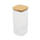 Pote Hermético Borosilicato Bambu Tampa Quadrada 1635ml Yoi