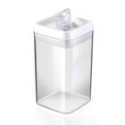 Pote hermético cristal quadrado 2,3 litros  injeplastec