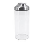 Pote Hermético Mantimentos Vidro 1,3L Tampa Inox Condimentos - Mimo Style