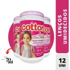 Pote lenço umedecido cotton line 70unx12