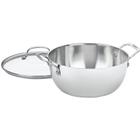 Pote Multiuso Inox Chef Clássico 5,5 Qt com Tampa de Vidro