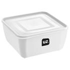 Pote Multiuso Quadrado 2,5 L Pratico Armazene seus alimentos Organize Cozinha Resistente Micro-ondas Freezer Tampa Transparente
