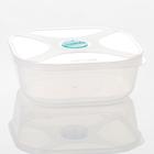 Pote Multiuso Quadrado 740ml com Válvula Verde - Top Line