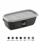 Pote Multiuso Retangular 0,5L com tampa Várias Cores UZ250 UZ Utilidades