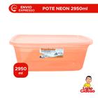 Pote organizador 2950ml laranja neon - ALVINI