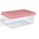 Pote Organizador Multiuso P 0,6L Transparente Plástico Cozinha Geladeira