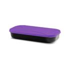 Pote Organizador Multiuso Plastico Retangular 1,2 Litros Black Roxo Top Line