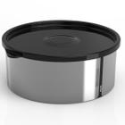 Pote Para Alimentos 1,3Lts Metallic Redondo C/Tampa Bpa Free - Potte