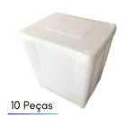 Pote Para Guardar Ração Animal - Kit 10 Peças