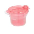 Pote para leite em po com divisoria rosa