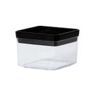 Pote Para Mantimentos Hermético Black Quadrado Empilhável 480ml Código 2117 Paramount Plásticos