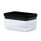 Pote Para Mantimentos Hermético Black Retangular Empilhável 580ml Código 2123 Paramount Plásticos