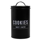 Pote Para Mantimentos Lata Com Tampa Para Cookies Bolacha Biscoito 1,7 Litros