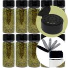 Pote para Tempero 100ml Com Tampa Flip Kit com 10 Unidades