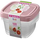 Pote Plastico Conjunto 3 Potes Facil 800ML