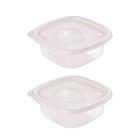 Pote Plástico Plasútil 400ml Alimentos Marmita Geladeira Frutas Micro-ondas Fitness Cozinha Freezer