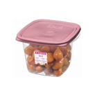 Pote Plástico Quadrado Fácil Rosa 360ml - Sanremo