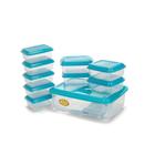 Pote Plástico Vasilhas 10 Peças Para Alimentos Retangular - ERCAPLAST