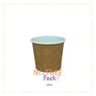 Pote Polipapel 160Ml Kraft 50Un - Ecs Sustentaveis