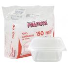 pote prafesta 150ml retangular 300 unidades