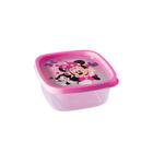 Pote quadrado minnie 580ml rosa