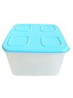 Pote Quadrado Tupperware Azul Mint 1,5L Tupper Fresh