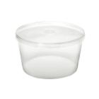 Pote Redondo 1000 Ml Com Tampa Prafesta C/24 Unidades