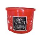 Pote redondo café vermelho 1.8lt - DMPLAS