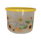 Pote redondo girassol transparente 1.8lt