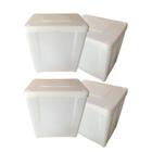 Pote Retangular 10L Para Faxina - 4 Pçs