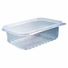 Pote retangular 500ml plastico com tampa 8311 / 24un / prafesta